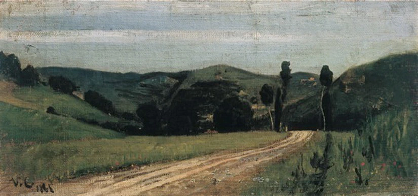 Strada campestre a Valdinievole